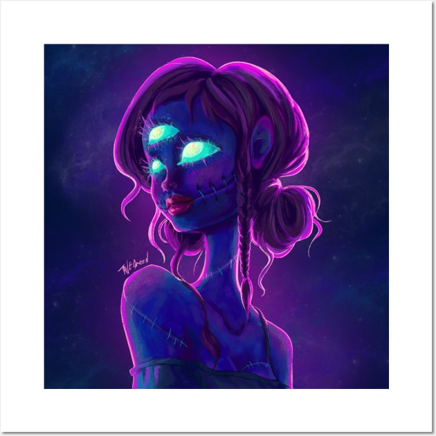 COSMIC GIRL Wall Art by Tave Green